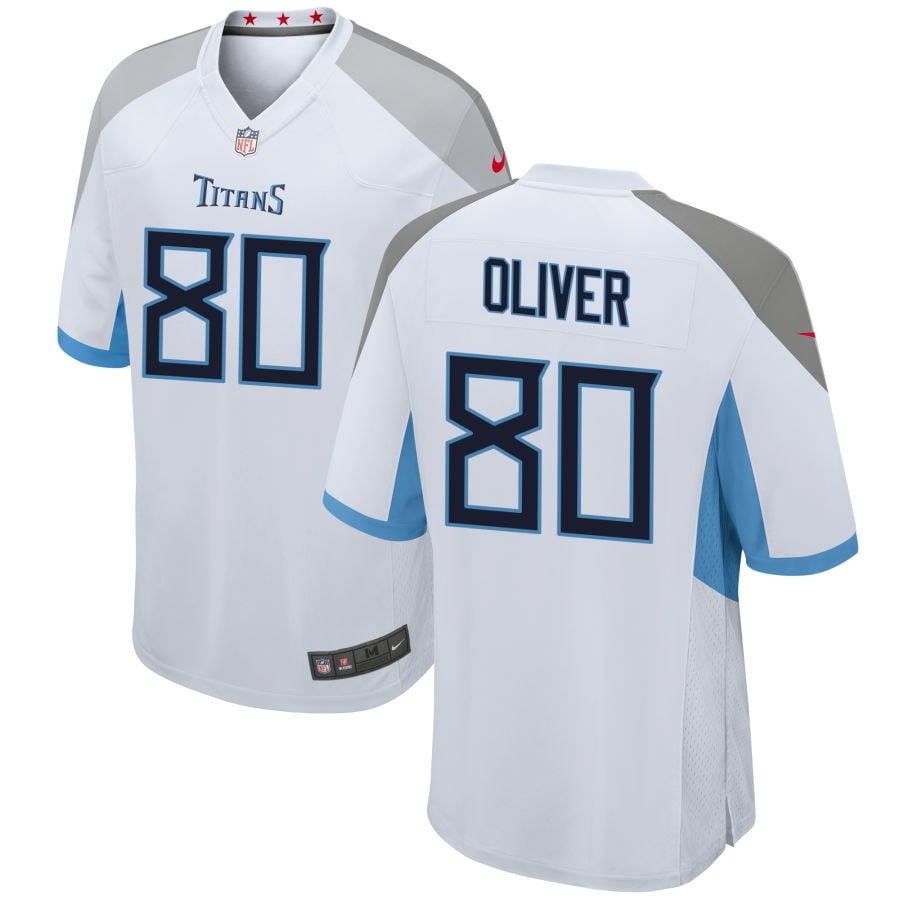 Bryce Oliver Tennessee Titans 2025 Game Jersey - White