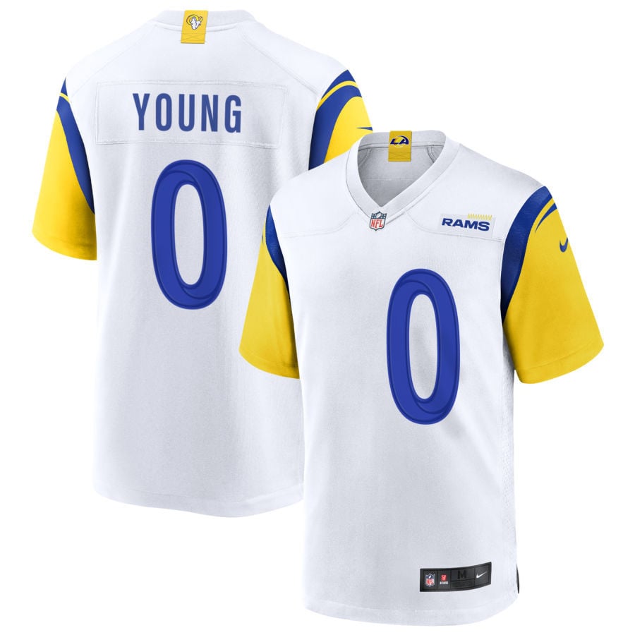Bryon Young Los Angeles Rams 2025 Alternate Jersey - White