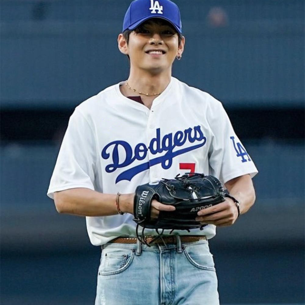 BTS Merch 2026 Arirang Baseball Jersey Taehyung V Dodgers Jersey Gifts For Fans - Image 3