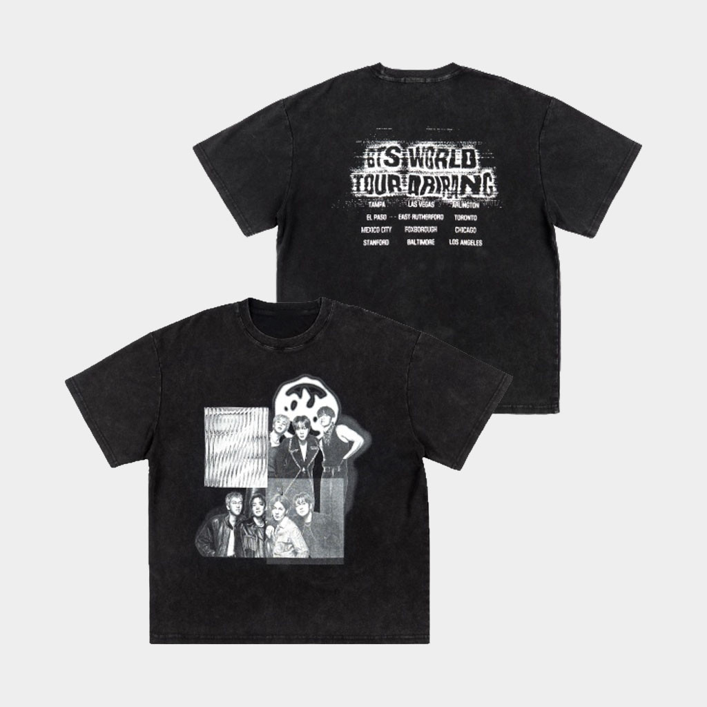 BTS Merch Arirang 2026 BTS World Tour Arirang Photo Washed T-Shirt Gift Idea For BTS Fans