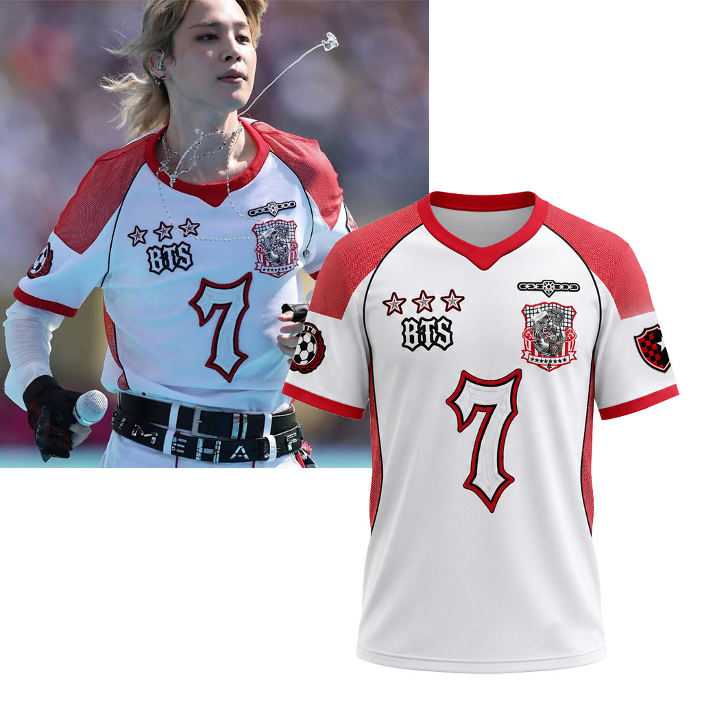 BTS World Cup 2026 Merch Jimin X FIFA World Cup Jersey Shirt World Cup Halftime Show Apparel