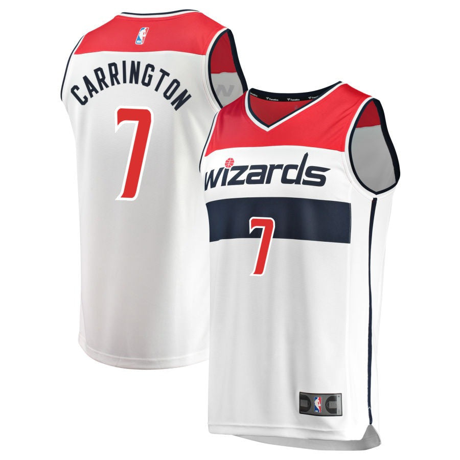 Bub Carrington Washington Wizards 2025 Association Edition Fast Break Jersey - White 1 Bub Carrington Washington Wizards 2025 Association Edition Fast Break Jersey - White