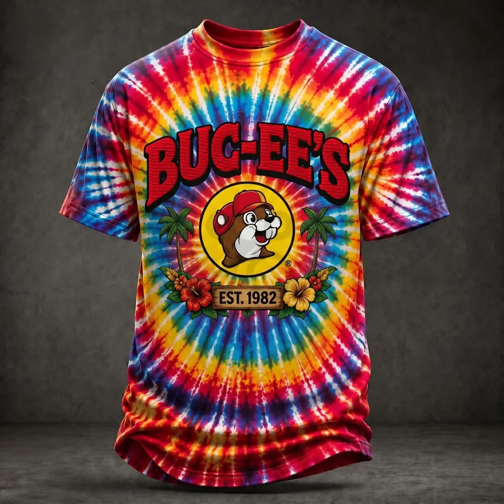 Buc Ee's Beaver Logo EST 1982 Tie Dye Shirt Buc Ee's Merch Father's Day Present Ideas