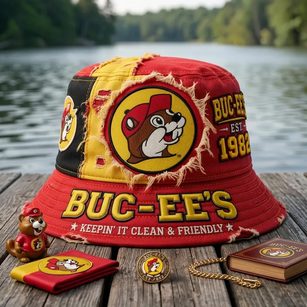 Buc Ee's Keepin' It Clean And Friendly Retro Patchwork Bucket Hat Unique Father's Day Gifts
