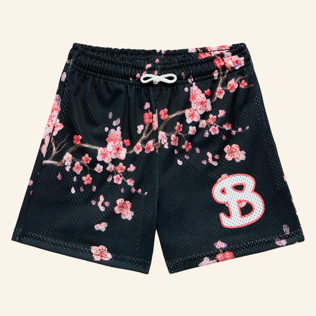 BucketSquad Merch Cherry Blossom Shorts Unique Birthday Gift For Her