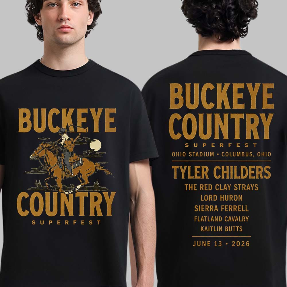 Buckeye Country Superfest 2026 The Cowboy T-Shirt Buckeye Country Superfest Merch Fan Gifts