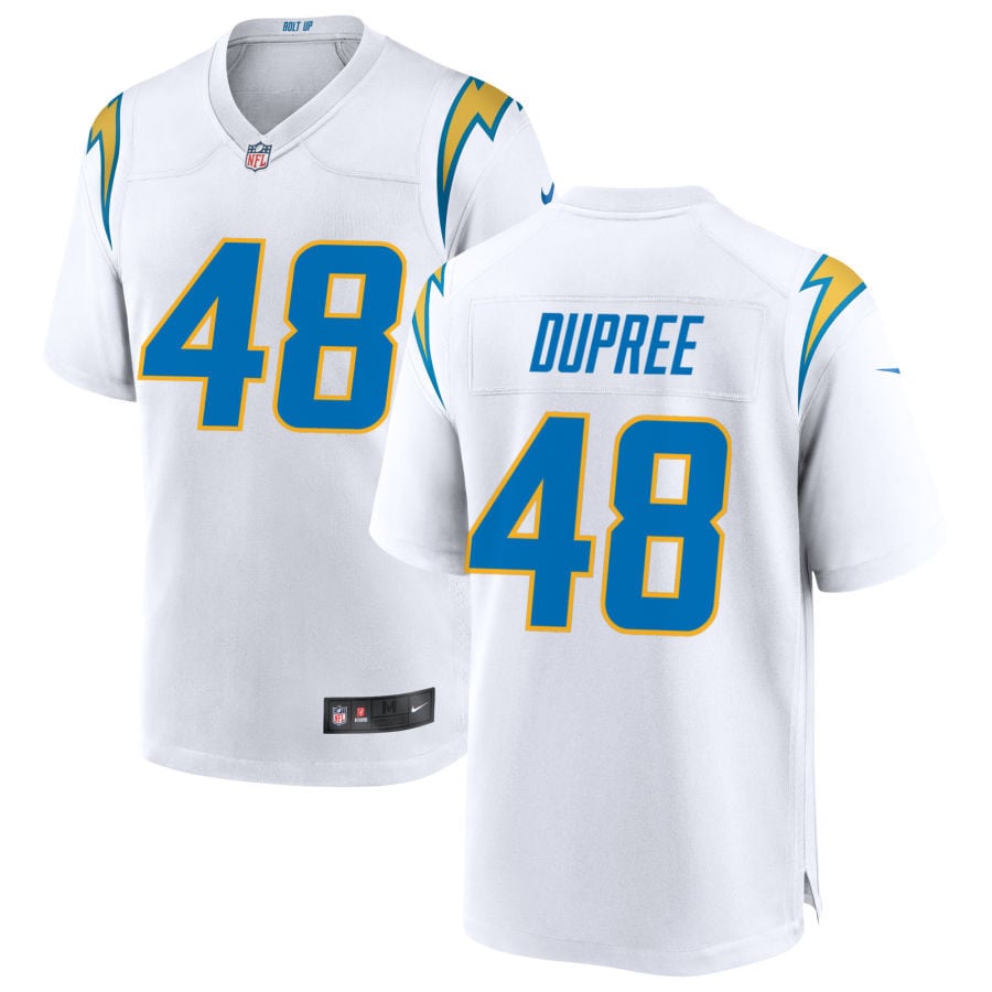 Bud Dupree Los Angeles Chargers 2025 Game Jersey - White