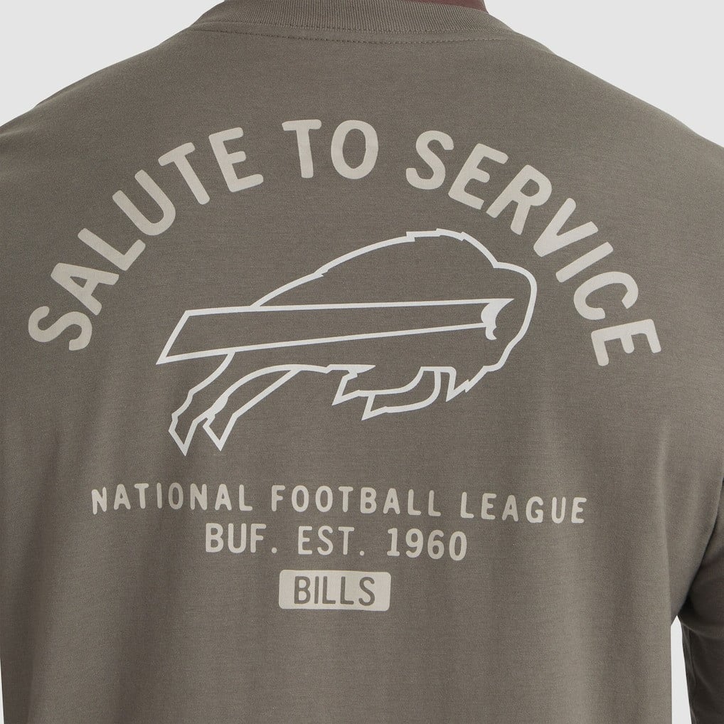 Buffalo Bills 2025 Salute to Service Sideline Long Sleeve T-Shirt - Olive - Image 6