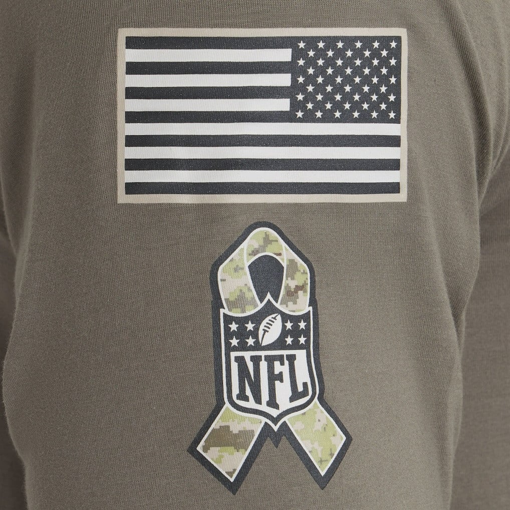 Buffalo Bills 2025 Salute to Service Sideline Long Sleeve T-Shirt - Olive - Image 4