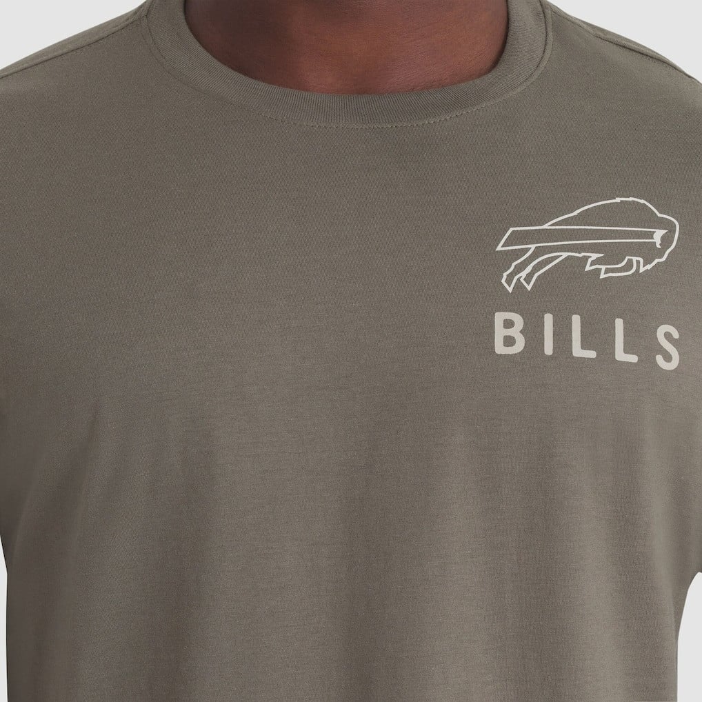 Buffalo Bills 2025 Salute to Service Sideline Long Sleeve T-Shirt - Olive - Image 3