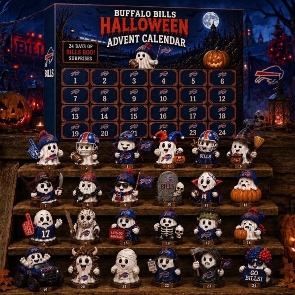 Buffalo Bills Halloween 2026 Advent Calendar Bills Merch Halloween Gifts For Football Fan - Image 2
