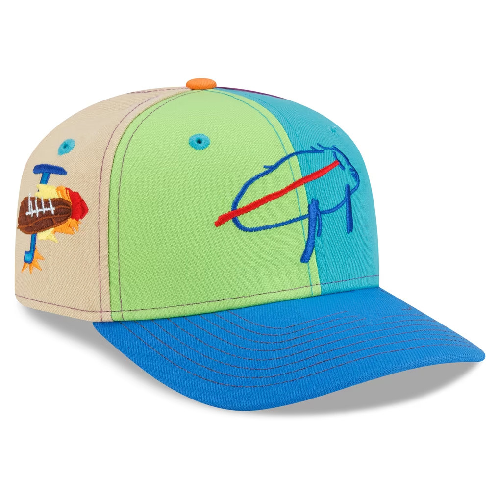 Buffalo Bills Merch 2026 Buffalo Bills Josh Allen New Era Jack Billustration Embroidered Hat - Image 2