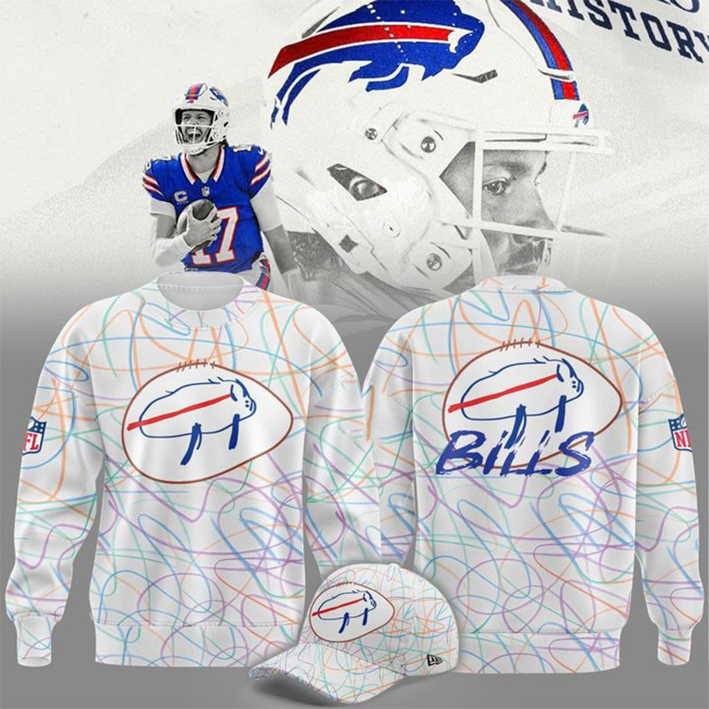 Buffalo Bills Merch Designed By Patients At Buffalo's Oishei Children's Hospital Sweatshirt