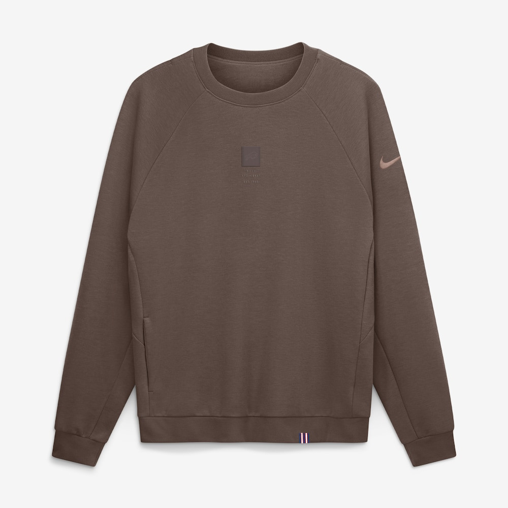 Buffalo Bills Merch - Men's Full Defense Primary Raglan Dri-FIT Sweatshirt, Brown - Football Lover Presents
