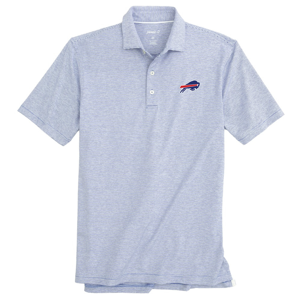 Buffalo Bills Merch - Men's johnnie-O Royal Lyndon Performance Polo - American Football Presents
