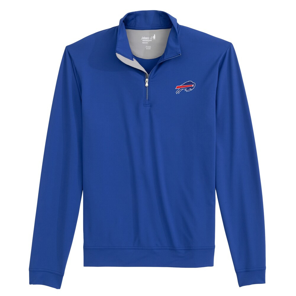 Buffalo Bills Merch - Men's johnnie-O Royal Motion Quarter-Zip Pullover - Football Gift Ideas For Men