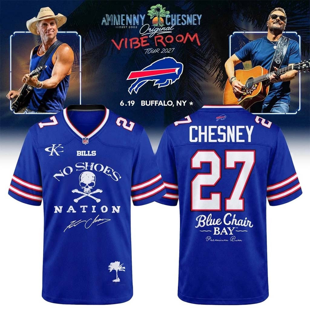 Buffalo Bills X Kenny Chesney Merch The Original Vibe Room Tour 2027 Football Jersey Fan Gifts