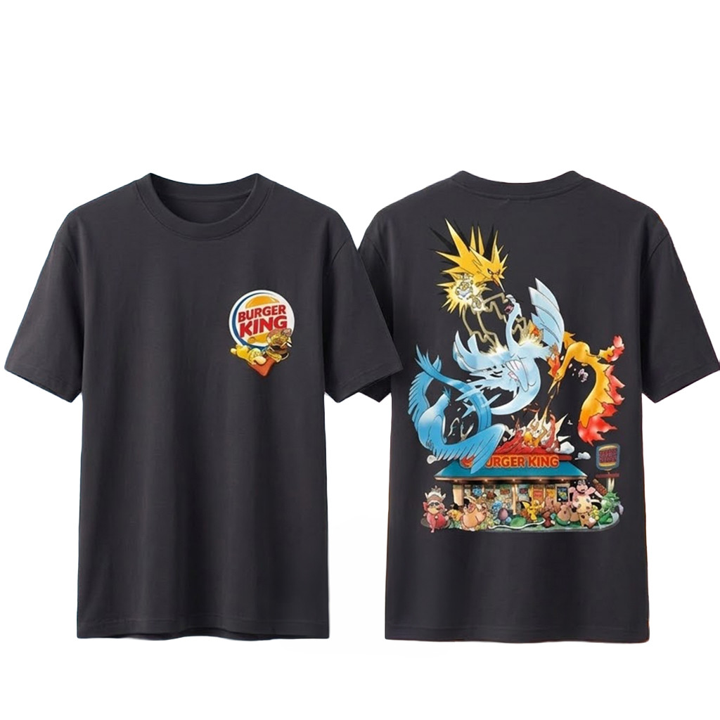 Burger King X Pokemon Legendary Birds Vintage T-Shirt Birthday Ideas For Pokemon Fans