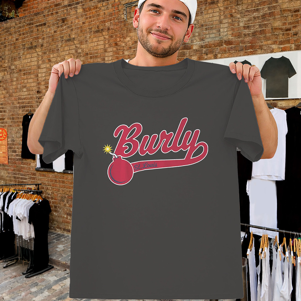 Burly Bomb Shirt Alec Burleson St Louis Baseball Tee St Louis Cardinals Merch Fans Gifts