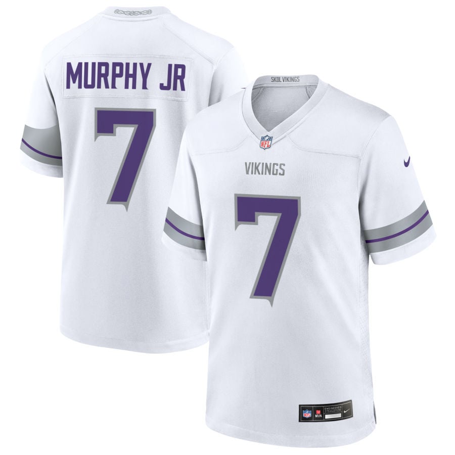 Byron Murphy Jr Minnesota Vikings 2025 Alternate Game Jersey - White