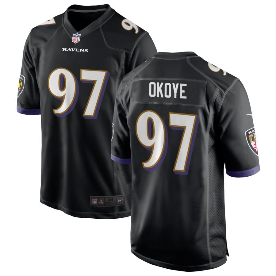 C.J. Okoye Baltimore Ravens 2025 Alternate Game Jersey - Black