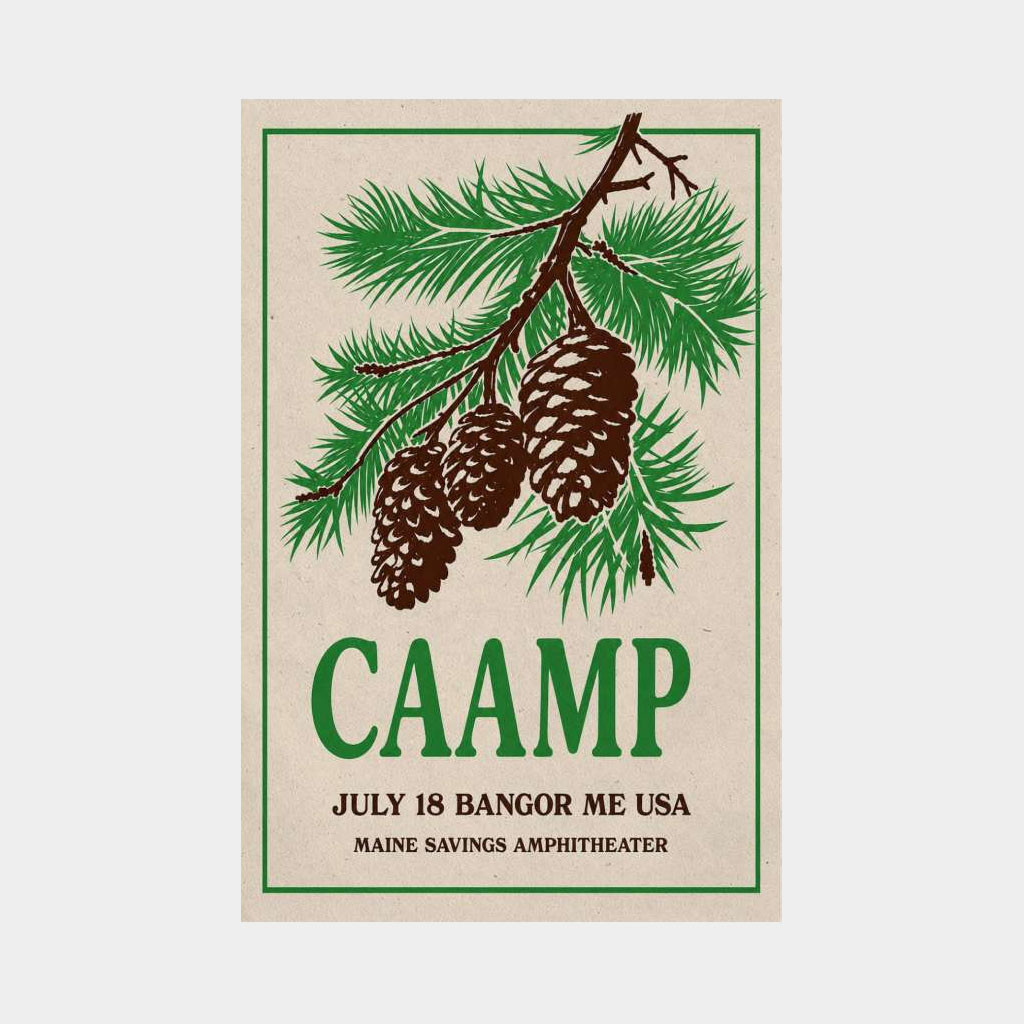 Caamp Merch 2026 Bangor Maine July 18 2026 Caamp Concert Poster Wall Art Decor For Fans