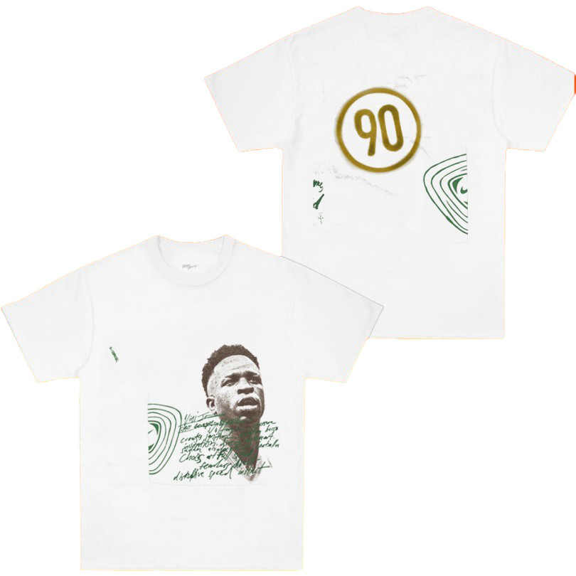 Cactus Jack X Athletes Series Vini Jr T-Shirt Total 90 Travis Scott Merch Gift Ideas For Him