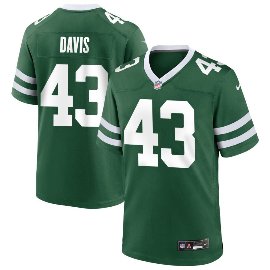 Caden Davis New York Jets 2025 Game Jersey - Legacy Green