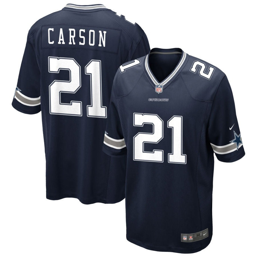 Caelen Carson Dallas Cowboys 2025 Game Jersey - Navy