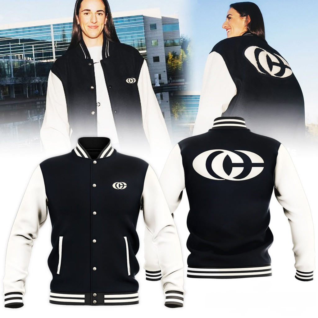 Caitlin Clark Black And White Special Jacket Caitlin Clark Merch Basketball Fan Gifts