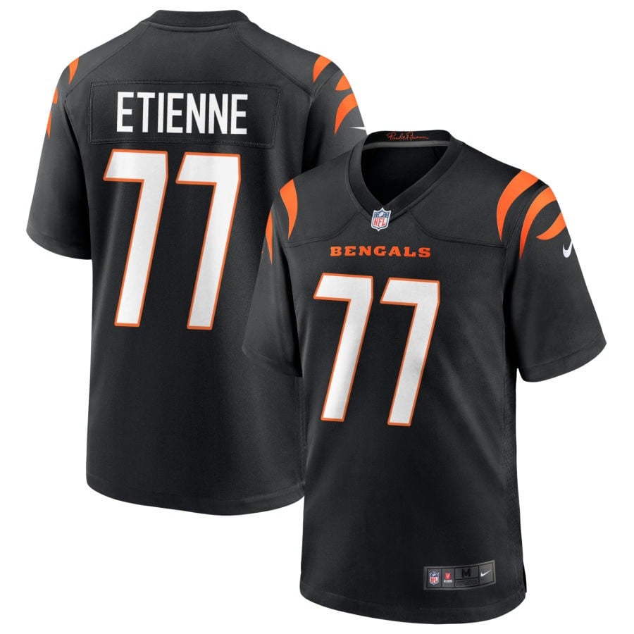 Caleb Etienne Cincinnati Bengals 2025 Game Jersey - Black