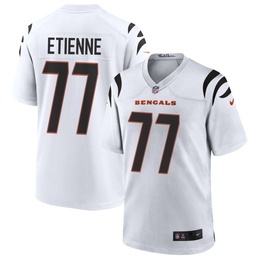 Caleb Etienne Cincinnati Bengals 2025 Game Jersey - White