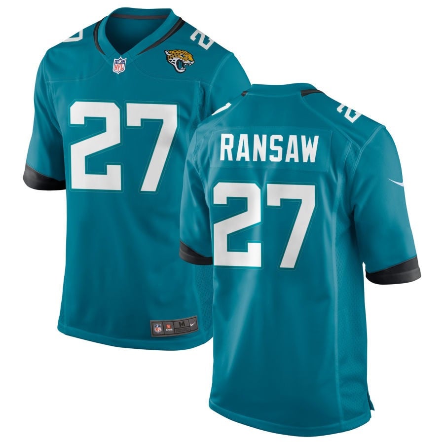 Caleb Ransaw Jacksonville Jaguars 2025 Team Game Jersey - Teal