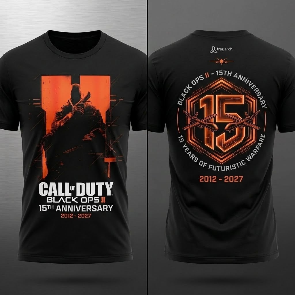 Call Of Duty Black Ops II 15th Anniversary 2012 2027 T-Shirt Call Of Duty Merch Gamer Gifts