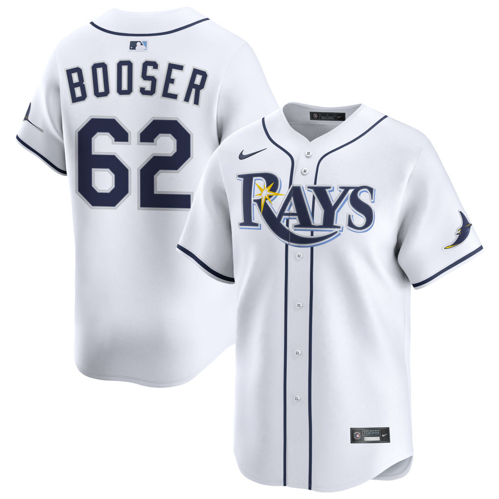 Cam Booser Tampa Bay Rays 2026 Home Limited Jersey - White