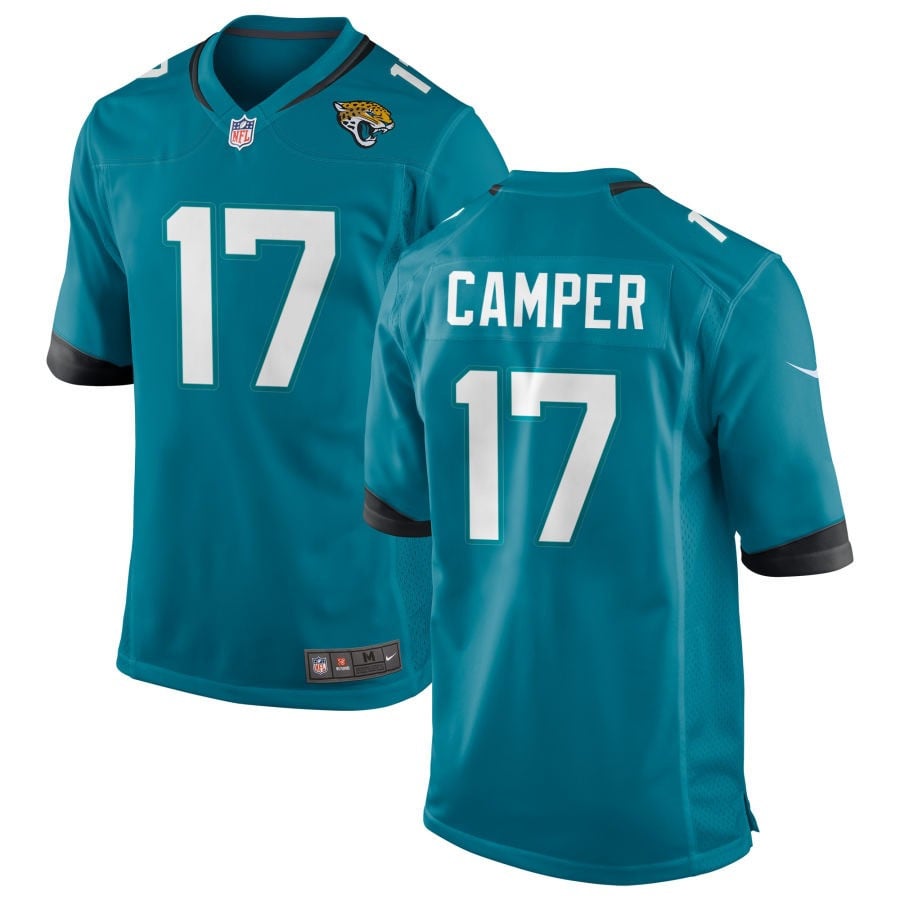 Cam Camper Jacksonville Jaguars 2025 Team Game Jersey - Teal