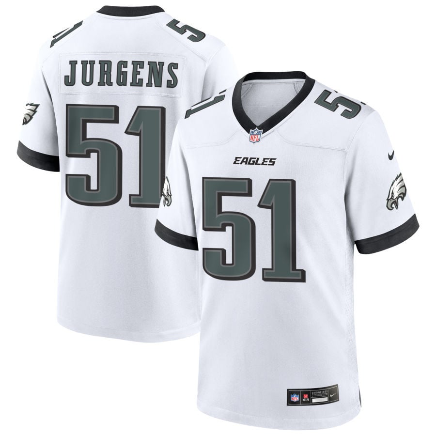 Cam Jurgens Philadelphia Eagles 2025 Game Jersey - White