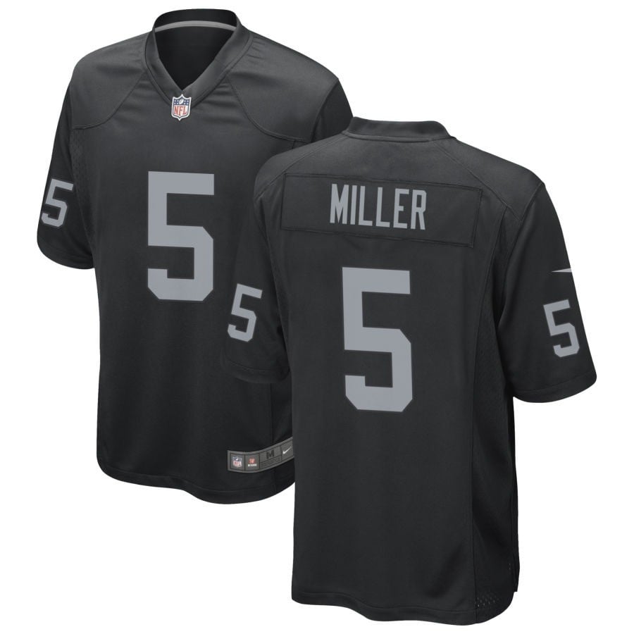 Cam Miller Las Vegas Raiders 2025 Game Jersey - Black
