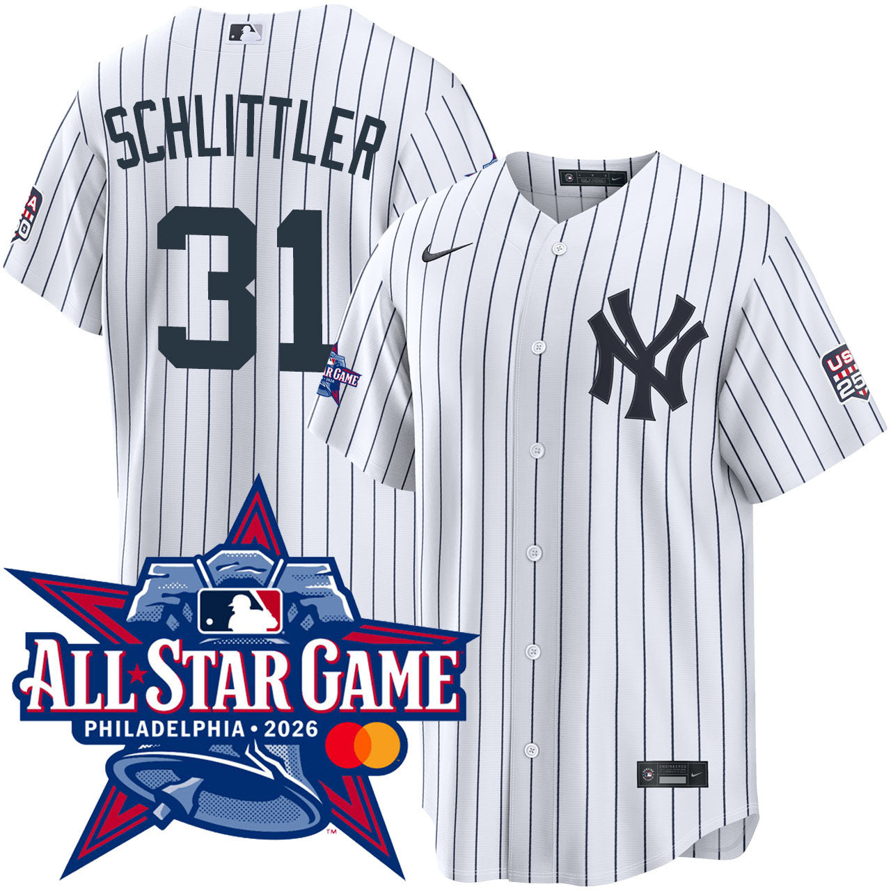 Cam Schlittler New York Yankees 2026 All-Star Game Home Jersey - White