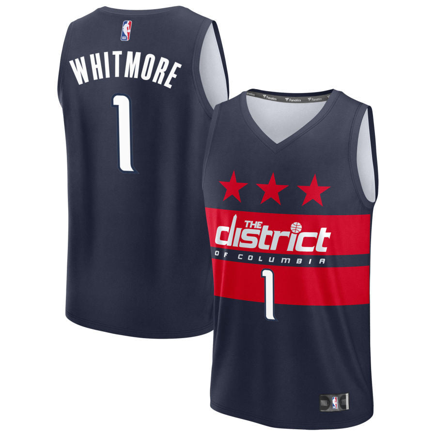 Cam Whitmore Washington Wizards 2025 Fast Break Statement Edition Jersey - Navy