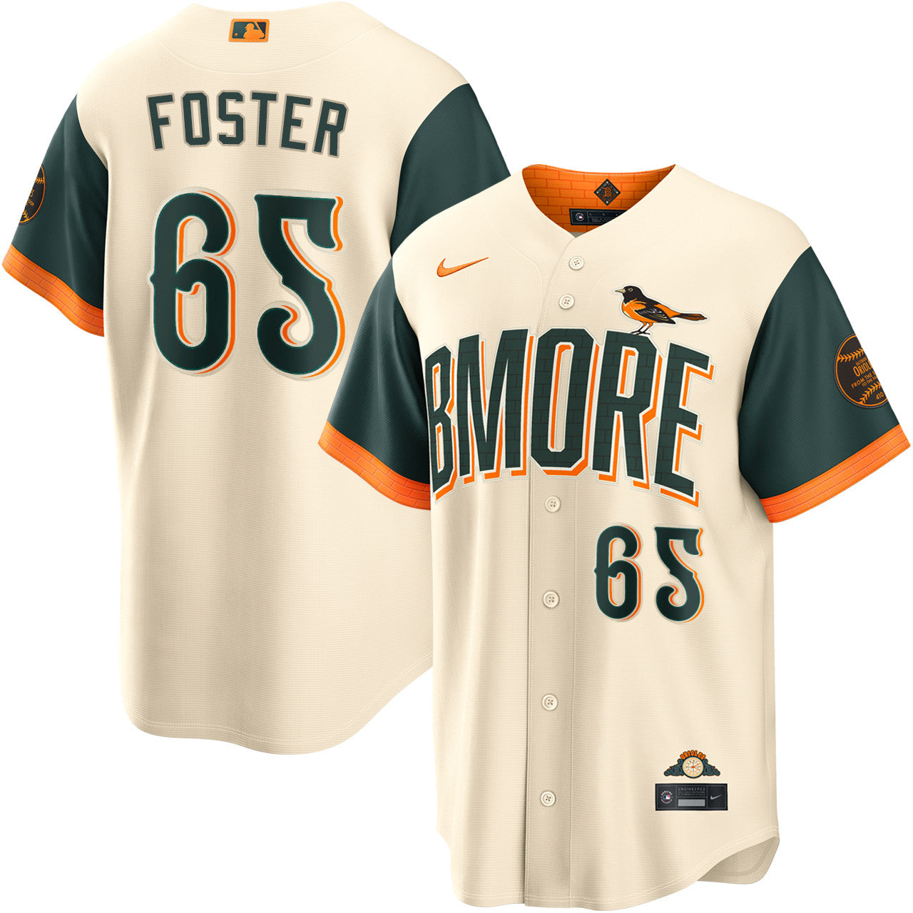 Cameron Foster Baltimore Orioles 2026 City Connect Jersey - Cream
