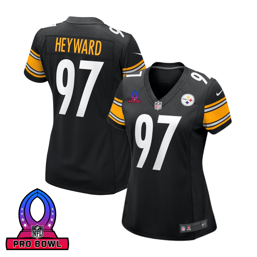 Cameron Heyward Pittsburgh Steelers 2025 Pro Bowl Patch Game Jersey - Black