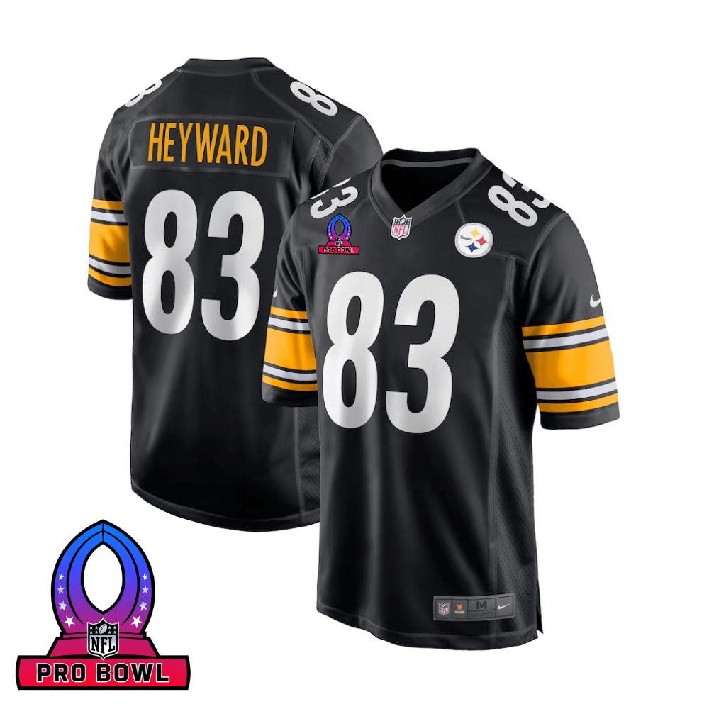 Cameron Heyward Pittsburgh Steelers 2025 Pro Bowl Patch Game Men Jersey - Black