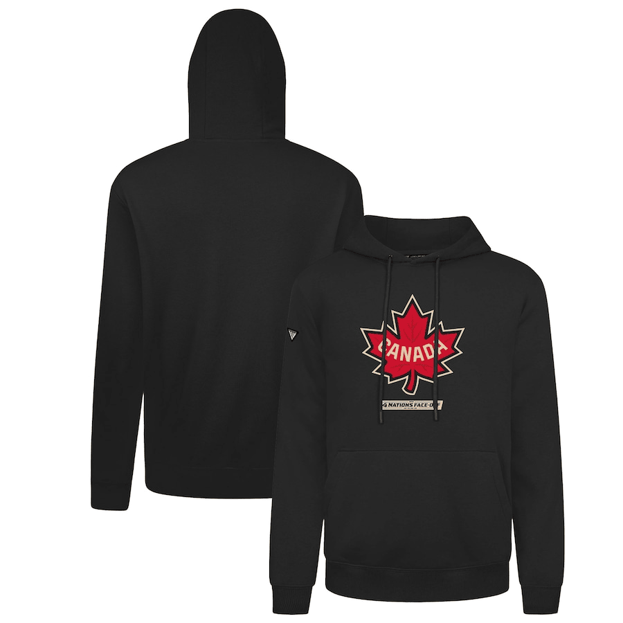 Canada 2025 4 Nations Face-Off Podium Pullover Black Hoodie