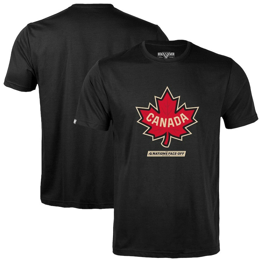 Canada 2025 4 Nations Face-Off Richmond Black T-Shirt 1 Canada 2025 4 Nations Face-Off Richmond Black T-Shirt
