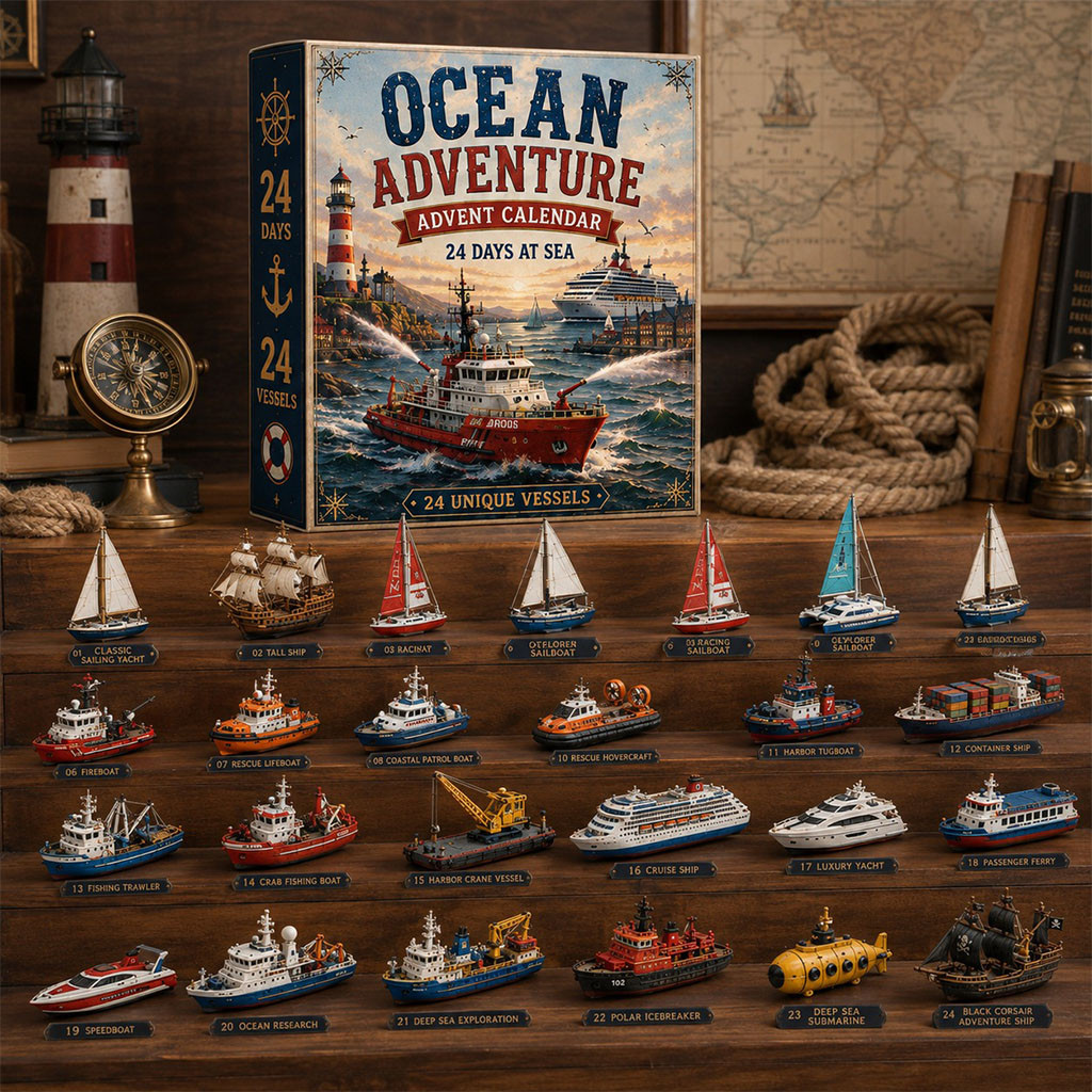 Captain Jack Ocean Adventure Advent Calendar 2026 24 Days At Sea Christmas Ornaments Xmas Gifts