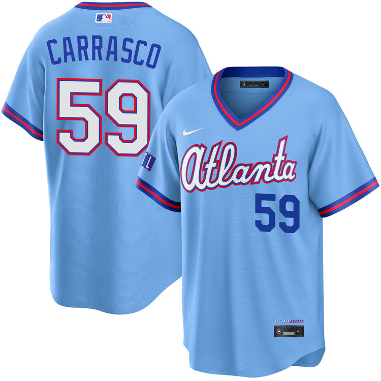 Carlos Carrasco Atlanta Braves 2026 City Connect Stadium Jersey - Powder Blue