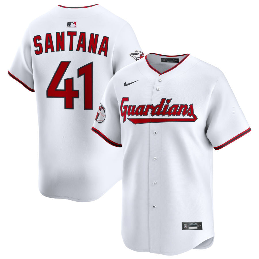 Carlos Santana Cleveland Guardians 2025 Home Limited Jersey - White