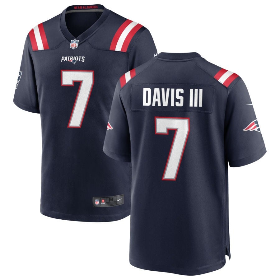 Carlton Davis III New England Patriots 2025 Game Jersey - Navy