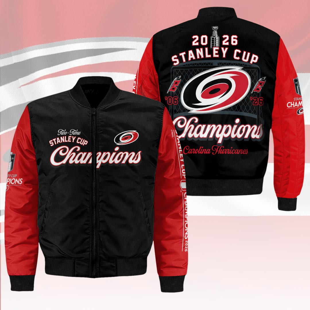 Carolina Hurricanes 2026 Stanley Cup Champions Bomber Jacket Hurricanes Champions Merch Gifts